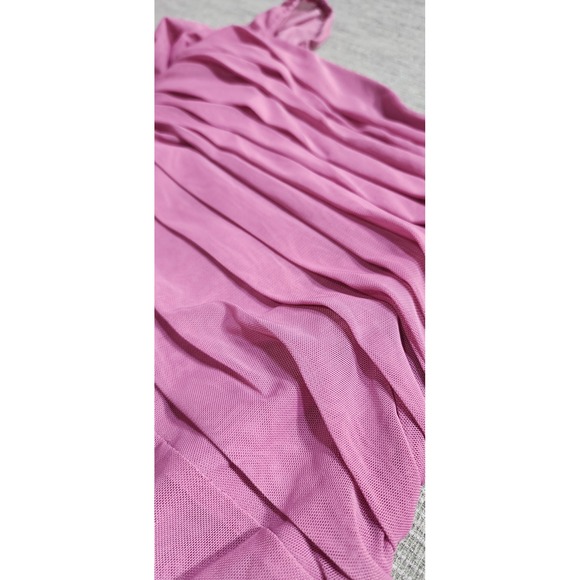 Princess Polly Ruched Mesh Long Sleeve Bodysuit Mauve Pink Size 6 - Picture 3 of 10